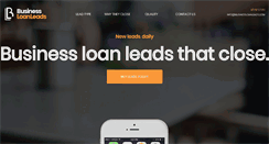 Desktop Screenshot of businessloanleads.com